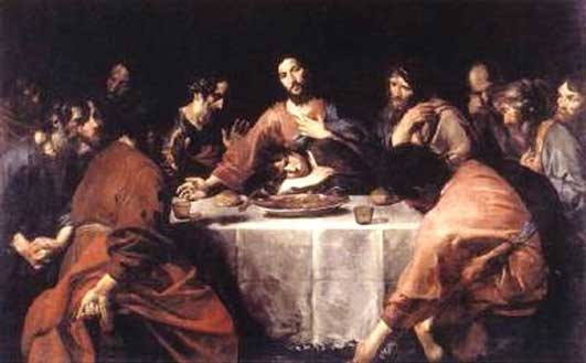 Last Supper. Valentin de Boulogne